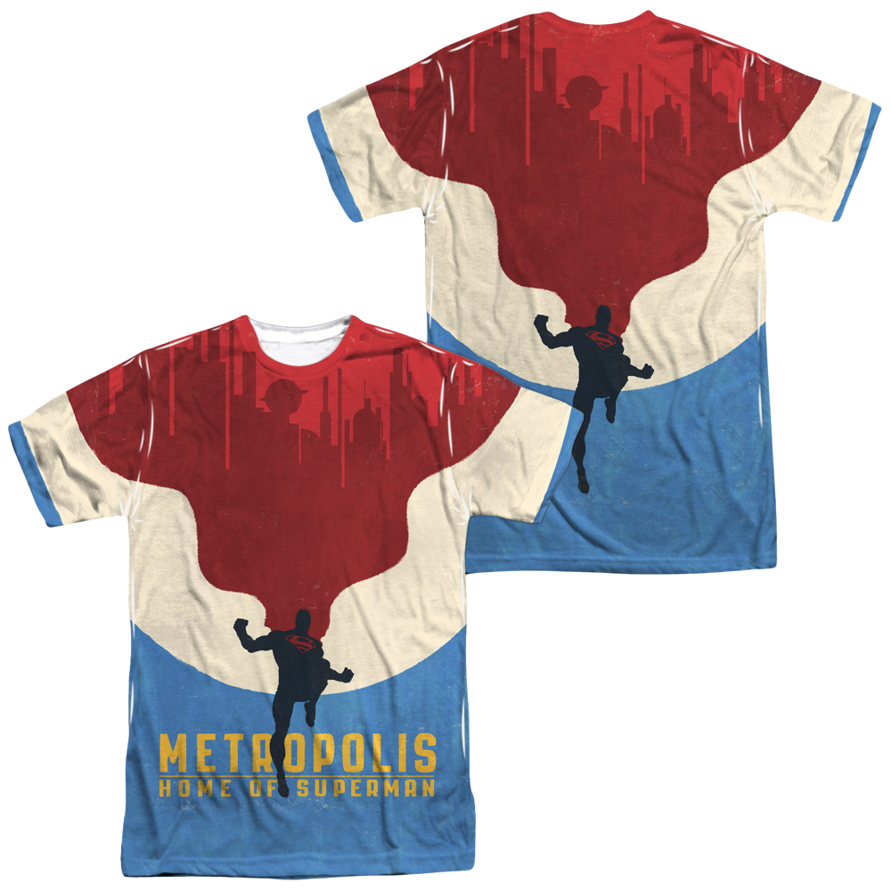 Superman Home (Front/Back Print) - Men's All-Over Print T-Shirt Men's All-Over Print T-Shirt Superman   