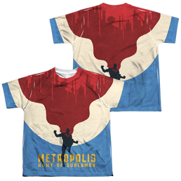 Superman Home (Front/Back Print) - Youth All-Over Print T-Shirt Youth All-Over Print T-Shirt (Ages 8-12) Superman   