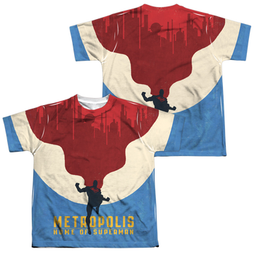 Superman Home youth all-over print t-shirt for ages 8 to 12