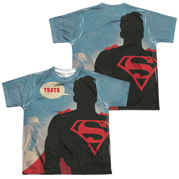 Superman Truth (Front/Back Print) - Youth All-Over Print T-Shirt Youth All-Over Print T-Shirt (Ages 8-12) Superman   