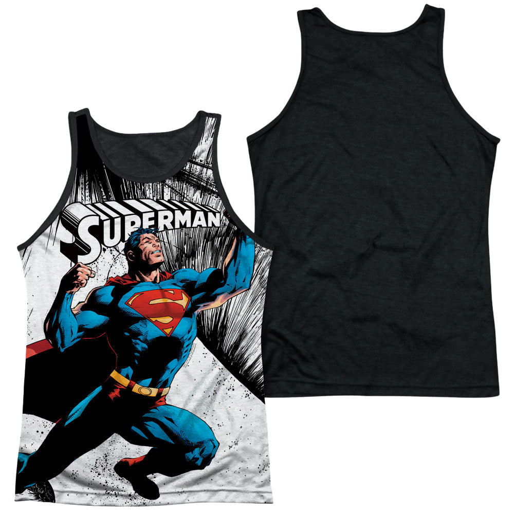 Superman To Infinity - Men's Black Back Tank Top Men's Black Back Tank Superman   
