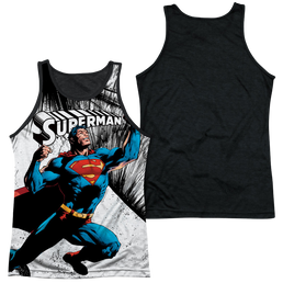 Superman To Infinity - Men's Black Back Tank Top Men's Black Back Tank Superman   