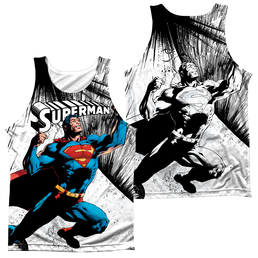 Superman To Infinity (Front/Back Print) - Men's All Over Print Tank Top Men's All Over Print Tank Superman   