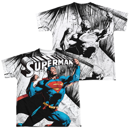 Superman To Infinity (Front/Back Print) - Youth All-Over Print T-Shirt Youth All-Over Print T-Shirt (Ages 8-12) Superman   