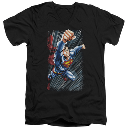 Superman Faster Than - Men's V-Neck T-Shirt Men's V-Neck T-Shirt Superman   