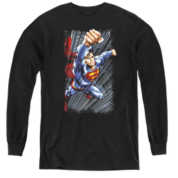 Superman Faster Than - Youth Long Sleeve T-Shirt Youth Long Sleeve T-Shirt Superman   