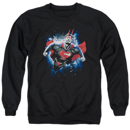Superman Stardust - Men's Crewneck Sweatshirt Men's Crewneck Sweatshirt Superman   
