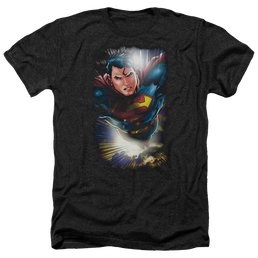 Superman In The Sky - Men's Heather T-Shirt Men's Heather T-Shirt Superman   
