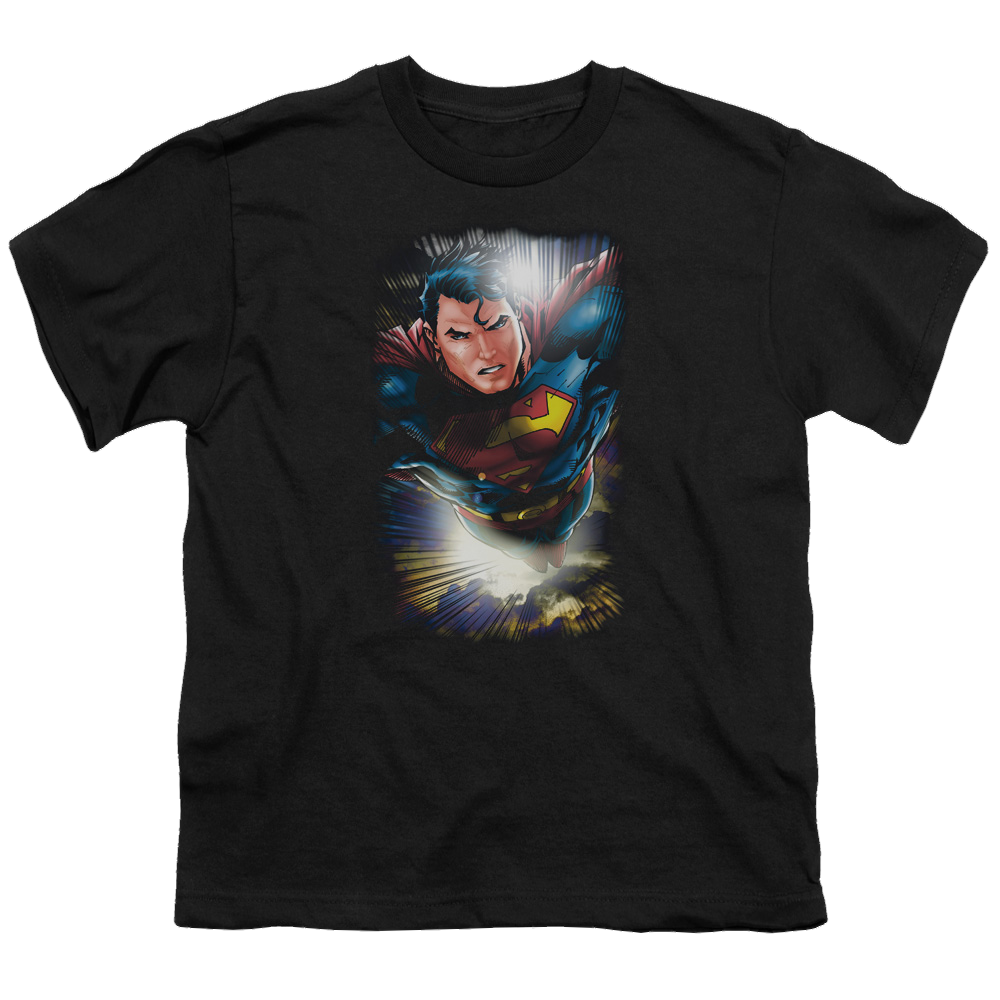 Superman In The Sky - Youth T-Shirt Youth T-Shirt (Ages 8-12) Superman   