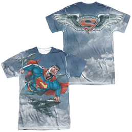 Superman In Formation (Front/Back Print) - Men's All-Over Print T-Shirt Men's All-Over Print T-Shirt Superman   