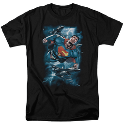 Superman Stormy Flight - Men's Regular Fit T-Shirt Men's Regular Fit T-Shirt Superman   