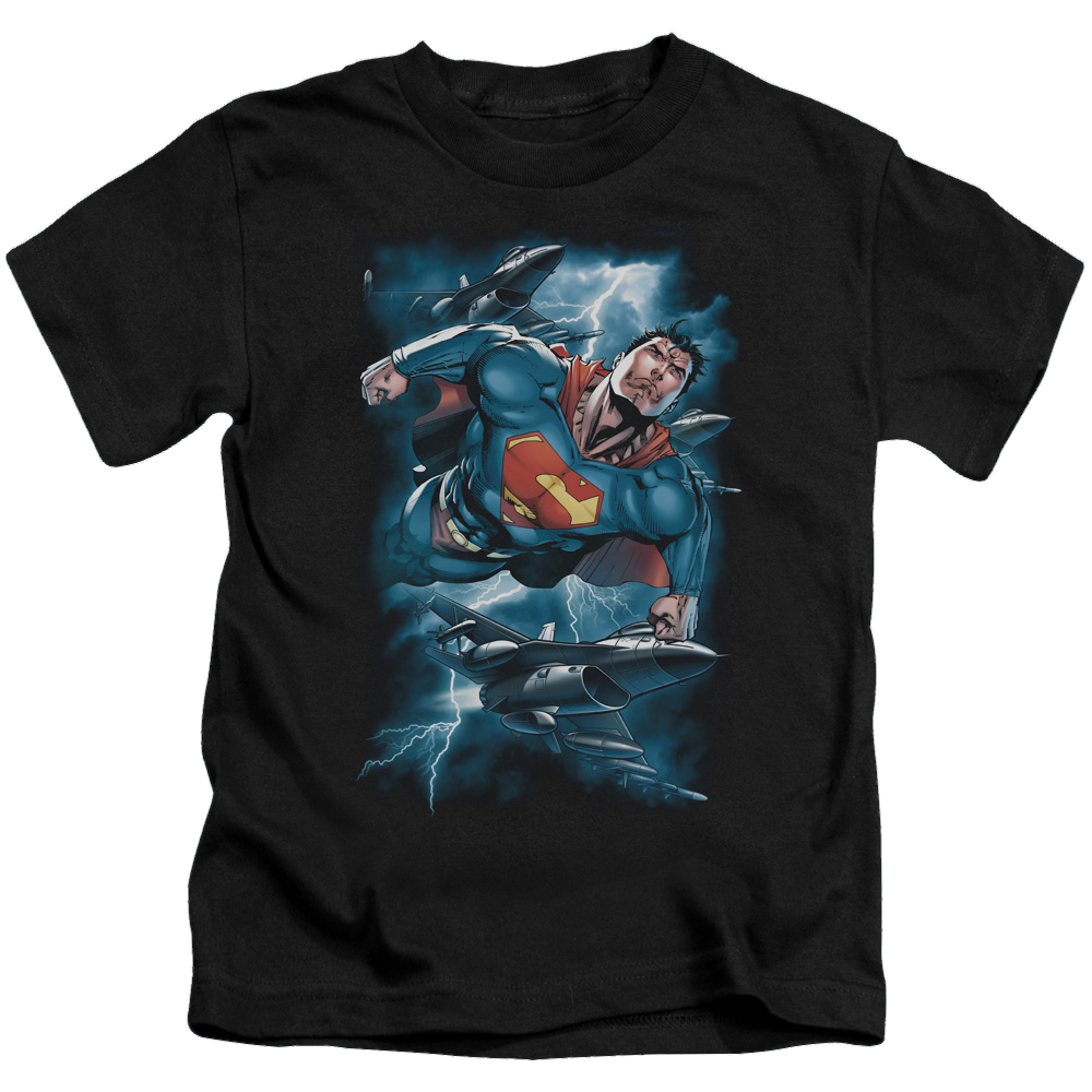 Superman Stormy Flight - Kid's T-Shirt Kid's T-Shirt (Ages 4-7) Superman   
