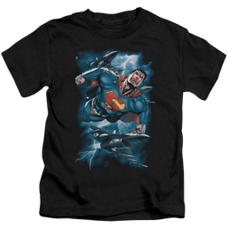 Superman Stormy Flight - Kid's T-Shirt Kid's T-Shirt (Ages 4-7) Superman   