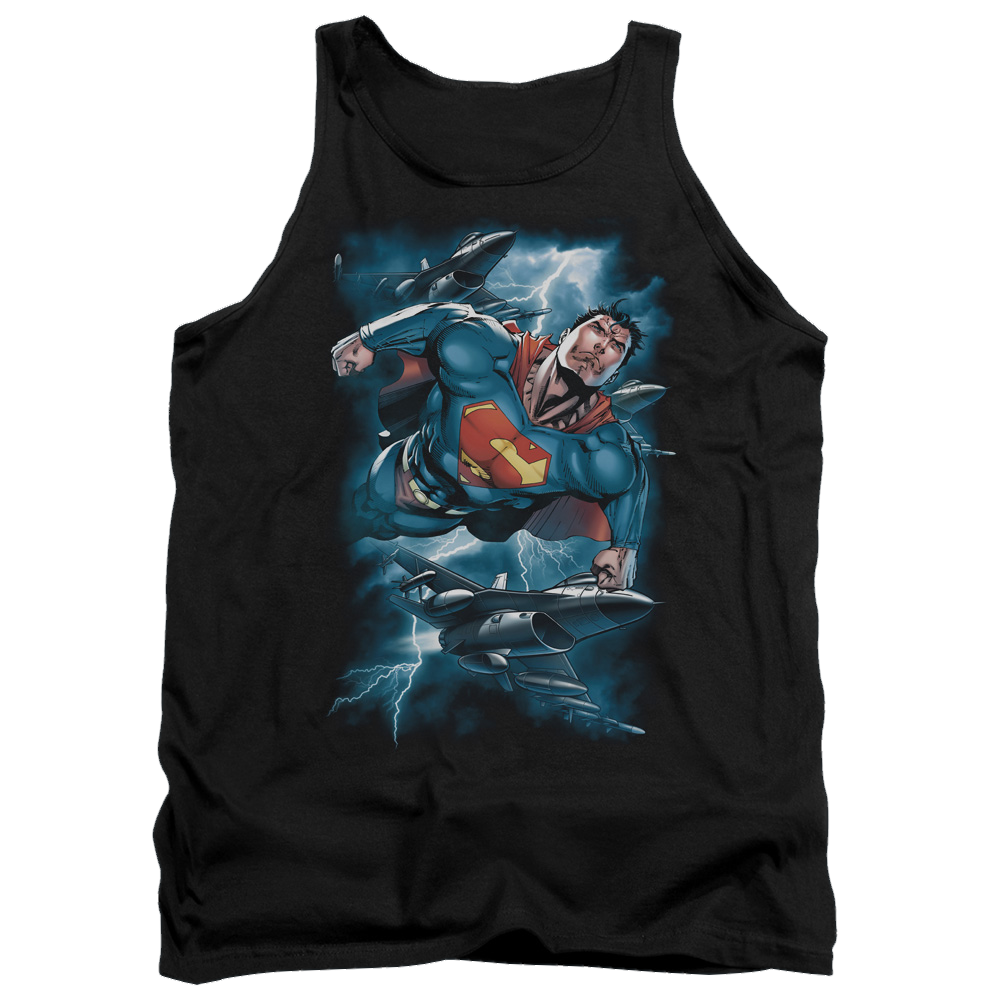 Superman Stormy Flight - Men's Tank Top Men's Tank Superman   