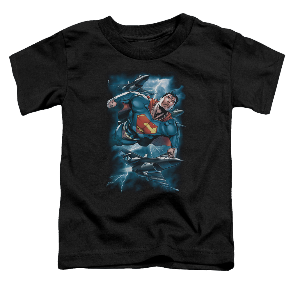 Superman Stormy Flight - Toddler T-Shirt Toddler T-Shirt Superman   