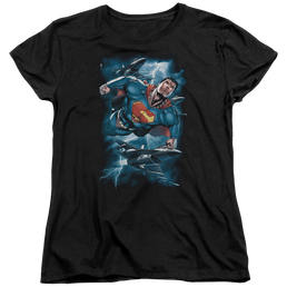 Superman Stormy Flight - Women's T-Shirt Women's T-Shirt Superman   