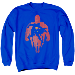 Superman Super Knockout - Men's Crewneck Sweatshirt Men's Crewneck Sweatshirt Superman   