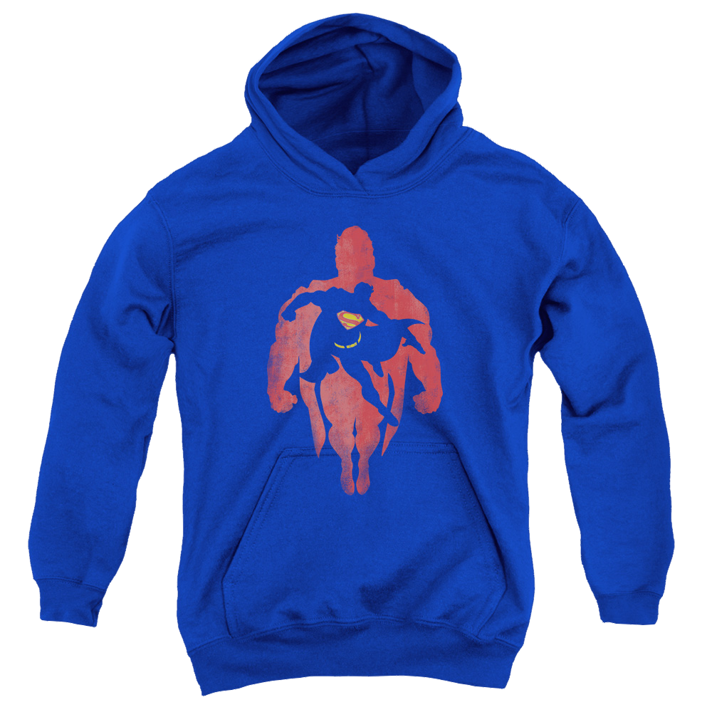 Superman Super Knockout - Youth Hoodie Youth Hoodie (Ages 8-12) Superman   