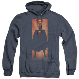 Superman Block - Heather Pullover Hoodie Heather Pullover Hoodie Superman   