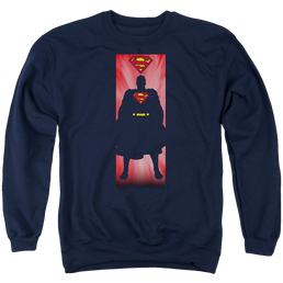 Superman Block - Men's Crewneck Sweatshirt Men's Crewneck Sweatshirt Superman   