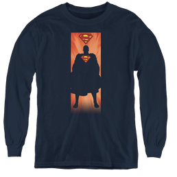 Superman Block - Youth Long Sleeve T-Shirt Youth Long Sleeve T-Shirt Superman   