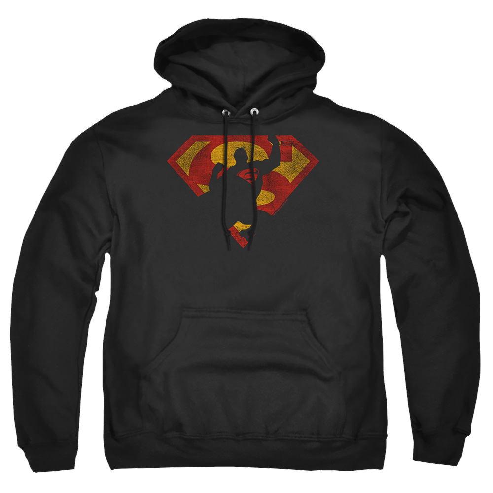 Superman S Shield Knockout - Pullover Hoodie Pullover Hoodie Superman   