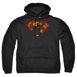 Superman S Shield Knockout - Pullover Hoodie Pullover Hoodie Superman   