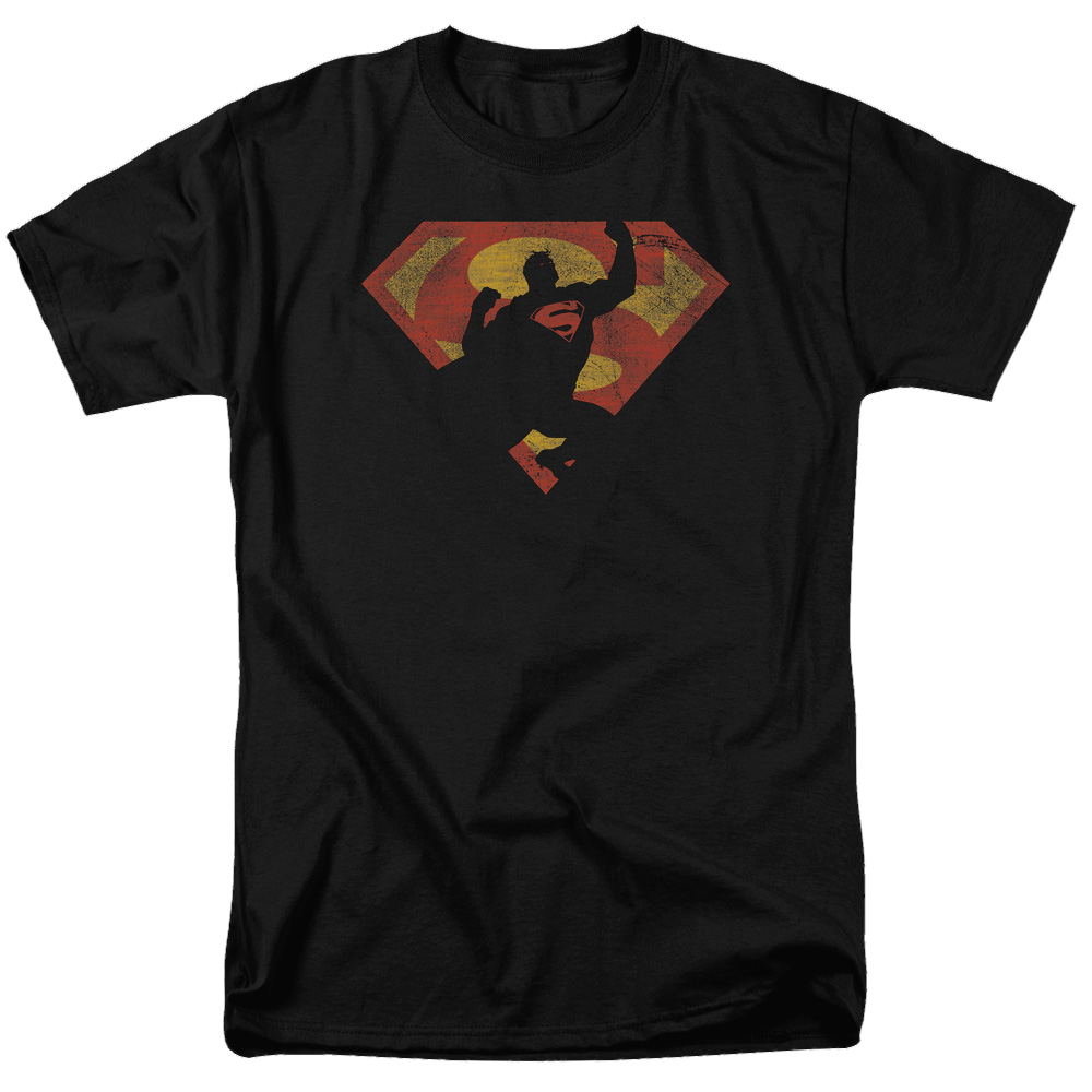 Superman S Shield Knockout - Men's Regular Fit T-Shirt Men's Regular Fit T-Shirt Superman   