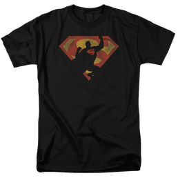 Superman S Shield Knockout - Men's Regular Fit T-Shirt Men's Regular Fit T-Shirt Superman   