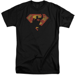 Superman S Shield Knockout - Men's Tall Fit T-Shirt Men's Tall Fit T-Shirt Superman   