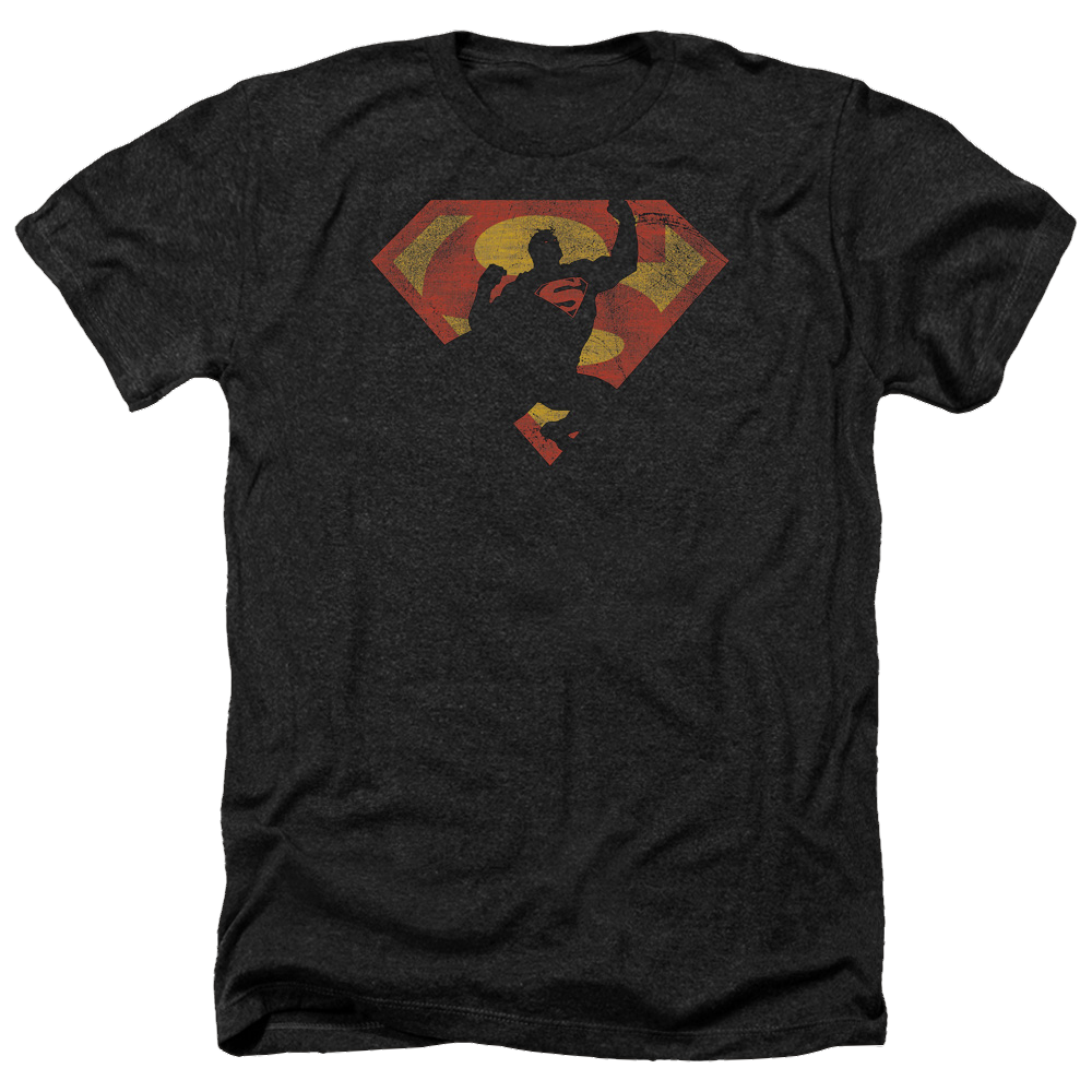 Superman S Shield Knockout - Men's Heather T-Shirt Men's Heather T-Shirt Superman   