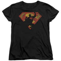 Superman S Shield Knockout - Women's T-Shirt Women's T-Shirt Superman   