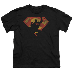 Superman S Shield Knockout - Youth T-Shirt Youth T-Shirt (Ages 8-12) Superman   