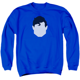 Superman Supes Head - Men's Crewneck Sweatshirt Men's Crewneck Sweatshirt Superman   