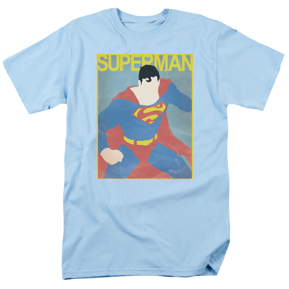 Superman Simple Sm Poster - Men's Regular Fit T-Shirt Men's Regular Fit T-Shirt Superman   