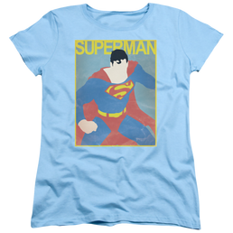 Superman Simple Sm Poster - Women's T-Shirt Women's T-Shirt Superman   