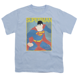 Superman Simple Sm Poster - Youth T-Shirt Youth T-Shirt (Ages 8-12) Superman   