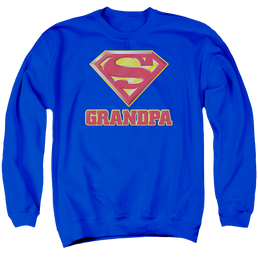 Superman Super Grandpa - Men's Crewneck Sweatshirt Men's Crewneck Sweatshirt Superman   