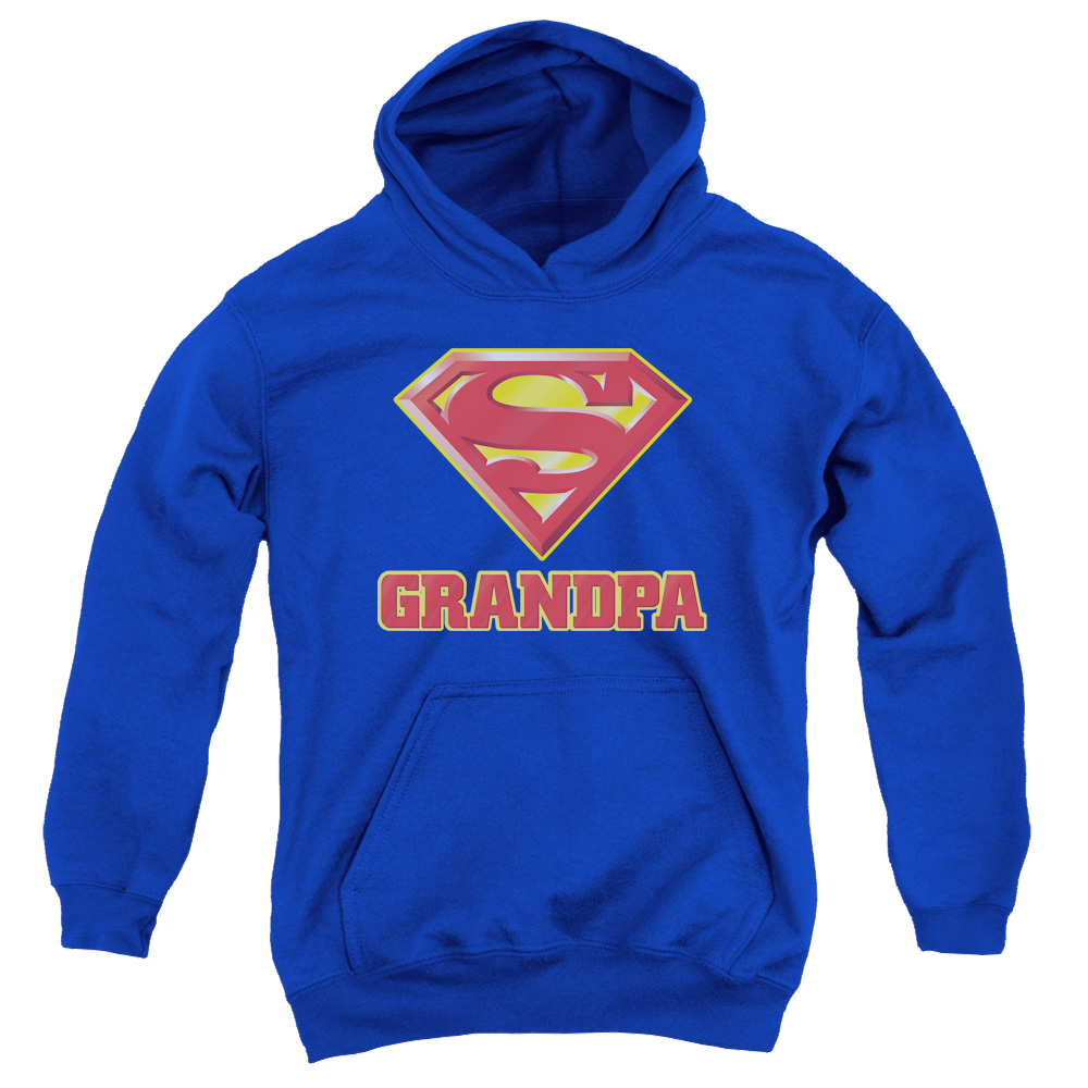 Superman Super Grandpa - Youth Hoodie Youth Hoodie (Ages 8-12) Superman   
