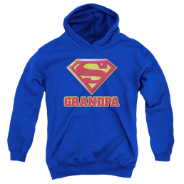 Superman Super Grandpa - Youth Hoodie Youth Hoodie (Ages 8-12) Superman   