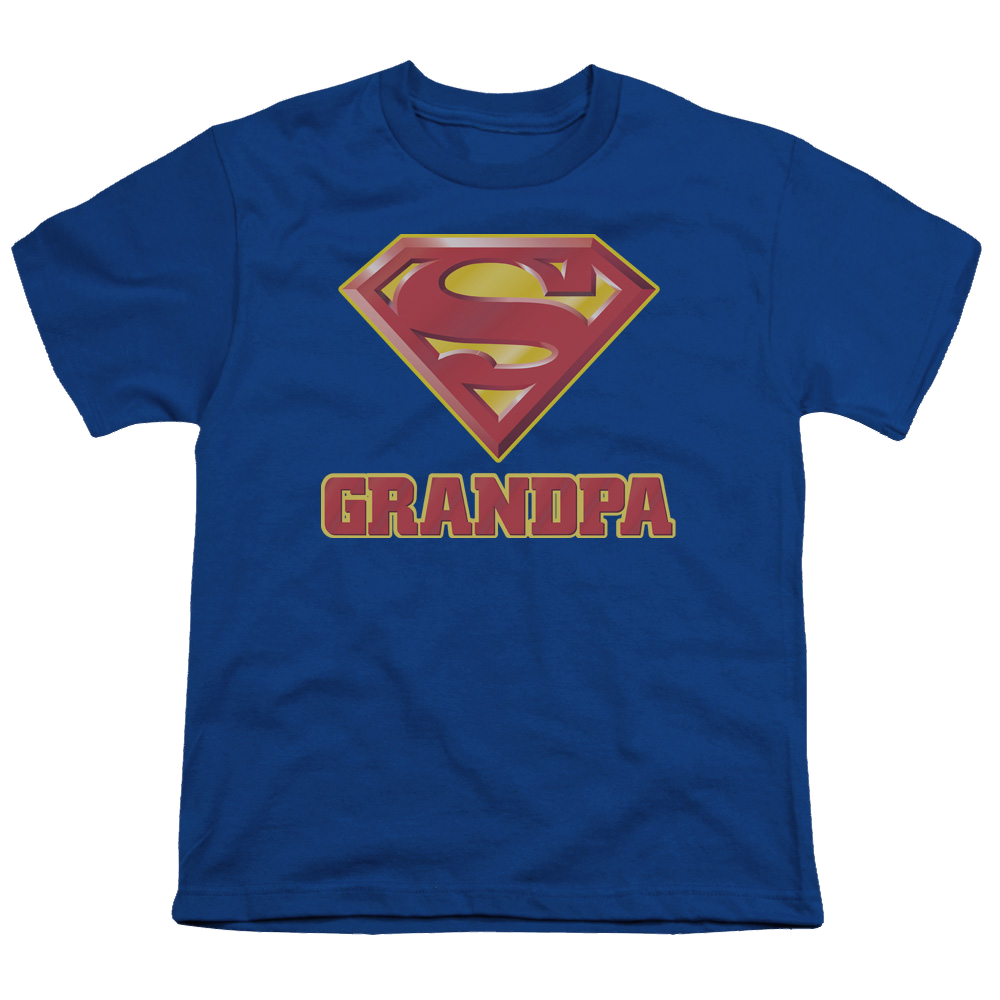 Superman Super Grandpa - Youth T-Shirt Youth T-Shirt (Ages 8-12) Superman   
