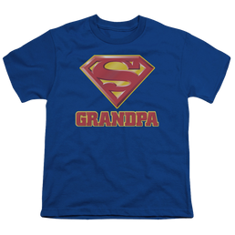 Superman Super Grandpa - Youth T-Shirt Youth T-Shirt (Ages 8-12) Superman   
