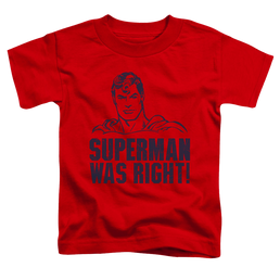 Superman Was Right - Kid's T-Shirt Kid's T-Shirt (Ages 4-7) Superman   
