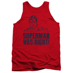 Superman Was Right - Men's Tank Top Men's Tank Superman   
