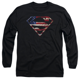 Superman Super Patriot - Men's Long Sleeve T-Shirt Men's Long Sleeve T-Shirt Superman   