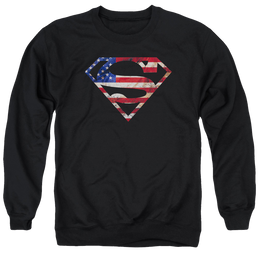 Superman Super Patriot - Men's Crewneck Sweatshirt Men's Crewneck Sweatshirt Superman   