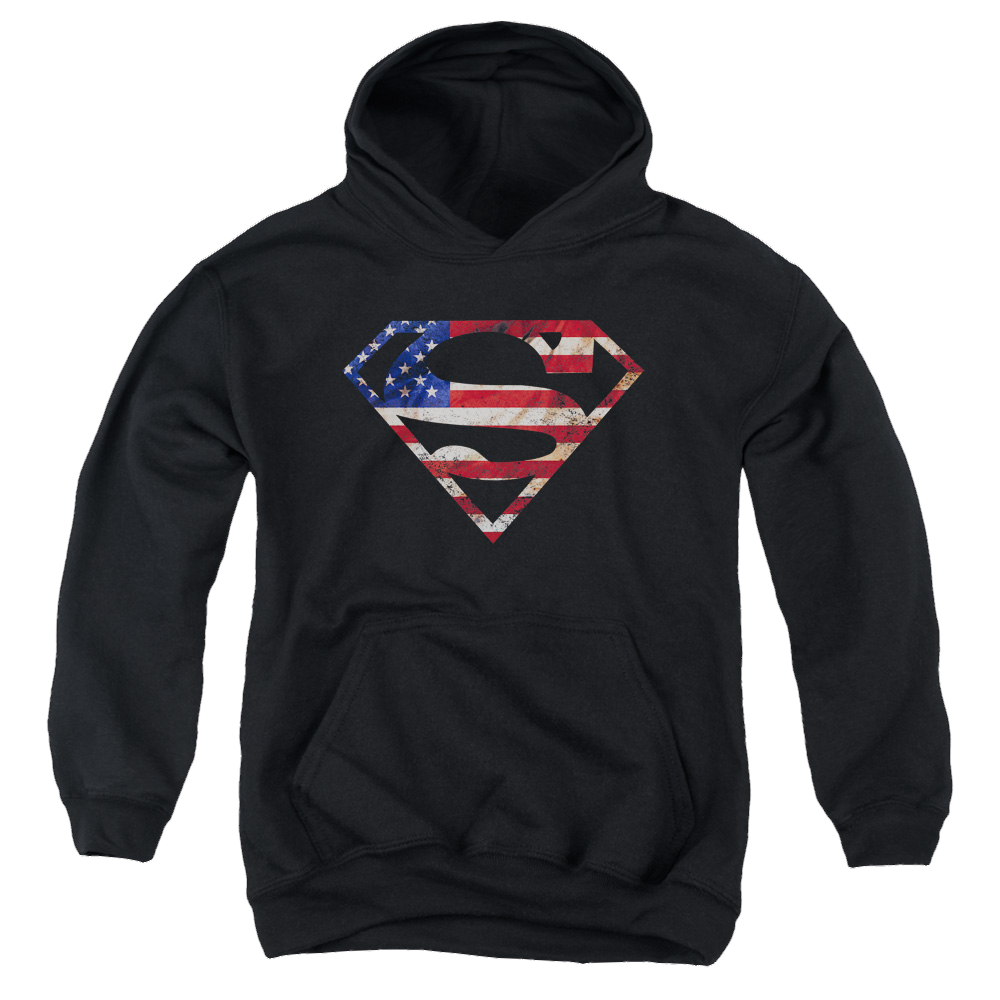 Superman Super Patriot - Youth Hoodie Youth Hoodie (Ages 8-12) Superman   