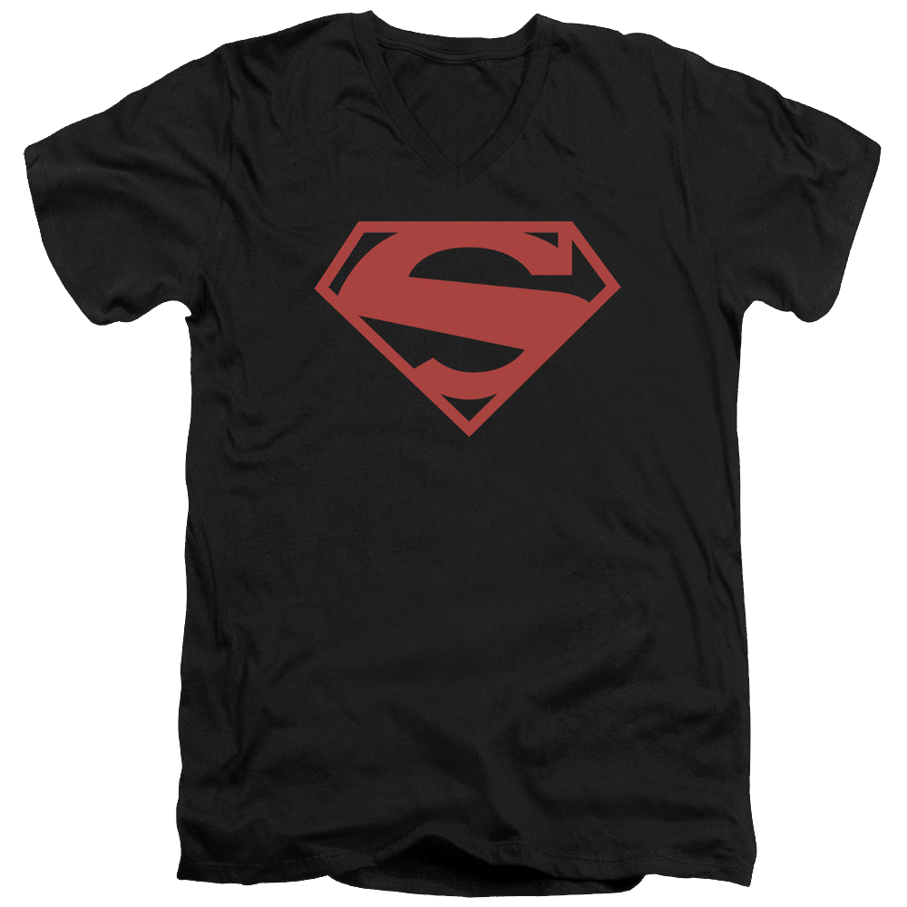 Superman 52 Red Block - Men's V-Neck T-Shirt Men's V-Neck T-Shirt Superman   