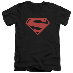 Superman 52 Red Block - Men's V-Neck T-Shirt Men's V-Neck T-Shirt Superman   