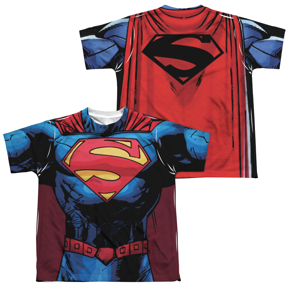 Superman New 52 Superman (Front/Back Print) - Youth All-Over Print T-Shirt Youth All-Over Print T-Shirt (Ages 8-12) Superman   